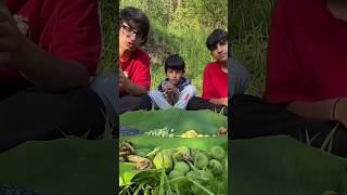 Eating Jungle Food For 24 Hours 🤩shorts trendingshorts [upl. by Ssilem]