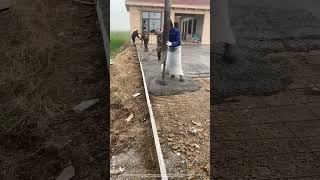 Rural Yard Concrete Pouring Process [upl. by Lidstone]