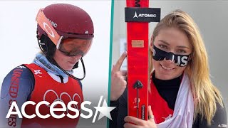 Mikaela Shiffrin Almost Cries After Olympian Gives Her Empowering Note [upl. by Hellah]