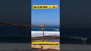 Book now wwworiginalsurfmoroccocom surfcampmorocco surftaghazout [upl. by Ahsen]