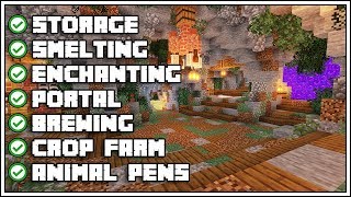 Minecraft Ultimate Cave Base Tutorial How To Build [upl. by Gross]