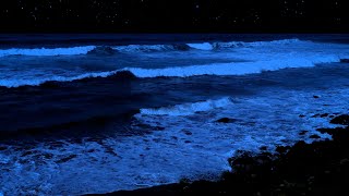 Ocean Sounds For Deep Sleeping With A Dark Screen And Rolling Waves  24\7 Sleep Sounds [upl. by Geordie]