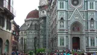 Florence Baptistery Basilica di Santa Maria del Fiore and Giottos Campanile [upl. by Onaivlis]