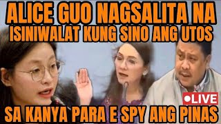 ALICE GUO NAG SALITA NA KUNG BAKIT NAG SPIYA SYA NG PILIPINAS [upl. by Worthy955]