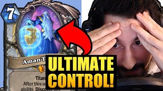 MOST ANNOYING DECK AS OF NOW  Ultimate Control Priest  Hearthstone Titans [upl. by Maretz]