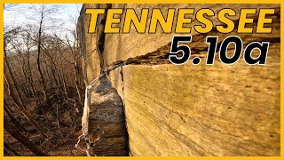 Trad Climbing Tennessee 510a at Rose Ledge [upl. by Lyreb]