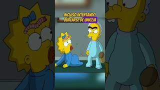 MAGGIE ENFRENTA A UN RIVAL GERALD UNICEJA   LOS SIMPSON  Animación  Cortos shortvideo [upl. by Siradal885]