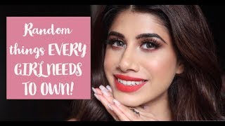 Random things EVERY GIRL MUST OWN  Malvika Sitlani [upl. by Rehc]