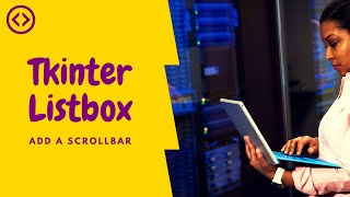 tkinter listbox how to add a scrollbar  python 3 [upl. by Tnirb]