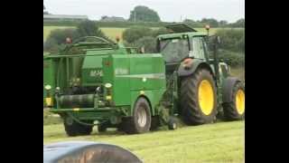 Deanes of Bandon at bale silage [upl. by Einniw544]