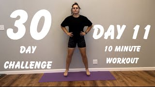 30 Day Challenge Day 11  At Home Workout  No Equipment  Darebee  10 Minutes  Cardio [upl. by Yenitsed289]