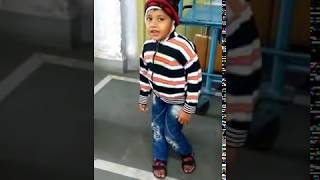 Scissoring gait of cerebral palsy patient child walking in hospital [upl. by Esinyt]