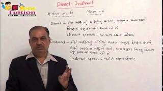 Standard 10 English Grammar  Direct Indirect 1 [upl. by Sabba]