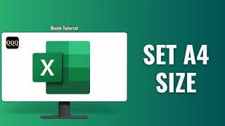 How to set A4 size in excel [upl. by Naesed]