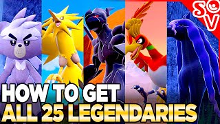 How to Get ALL 25 Legendary Pokemon in Indigo Disk [upl. by Brose443]