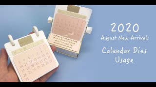 Tutoriul 【MD20110】Calendar Cutting Dies  Midodo August 2020 [upl. by Areic]