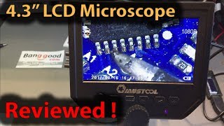 281 Mustool G600 43 Inch LCD Microscope Review and Silicon Soldering Mat Review [upl. by Atnahc197]