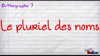 le pluriel des noms [upl. by Donough]