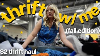 come thrift with me at the goodwill BINS it was kind of a fail 2 thrift haul [upl. by Aralk]