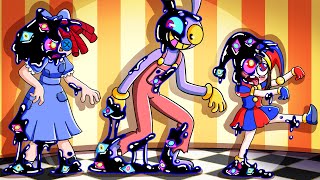 THE AMAZING DIGITAL CIRCUS but EVERYONE ABSTRACTED UNOFFICIAL 2D ANIMATION [upl. by Fesoy698]