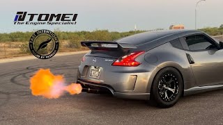 Tomei VS Fast Intentions on my Supercharged 370Z  HUGE flames [upl. by Padraig]