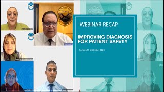 تحسين التشخيص من أجل سلامة المرضى  Improving Diagnosis For Patient Safety Webinar Recap [upl. by Woodcock422]