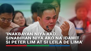 Kerwin Espinosa claims Bato forced him to implicate De Lima in drug trade  ABSCBN News [upl. by Ahseiym135]