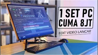 364 KOMPUTER 1 SET cuma 8 jutaan EDIT VIDEO ringan banget  Ft Acer C22 1700 [upl. by Aivat]