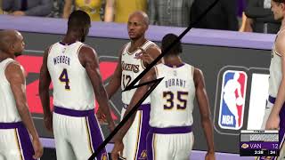 NBA 2K24 PS4  MyTeam Vancouver Lakeshow  Clutch Time Game [upl. by Amargo]