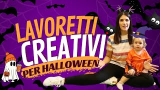 Lavoretti creativi facilissimi per Halloween  laboratorio del sorriso [upl. by Ahseei]