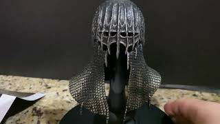 Weta Workshop Mini Helm of the Ringwraith of Rhun The Hobbit and The Lord of the Rings [upl. by Ylecic499]