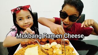 Mukbang Ramen Cheese  Fried Chicken  Topokki So Yummy [upl. by Heer268]