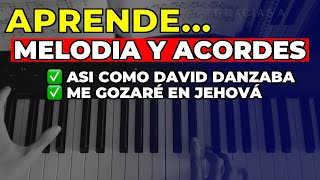 Cómo tocar el canto Así como David danzaba en piano fácil acordes y melodía [upl. by Santana510]