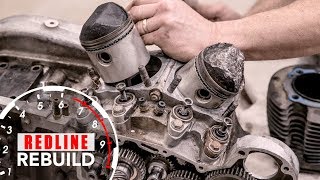 HarleyDavidson Sportster VTwin Ironhead Engine Rebuild TimeLapse  Redline Rebuild  S1E6 [upl. by Todd529]