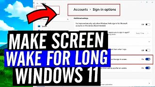 How to Make Your Screen Stay on Longer via Windows 11 Screen Timeout Settings [upl. by Nanice]