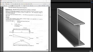 Steel Beam Design Example  Part 4  Steel Structures [upl. by Sarine]