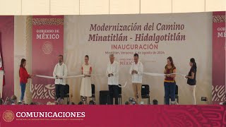 Inauguración del camino MinatitlánHidalgotitlán [upl. by Akcira]