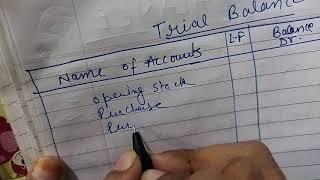 Trial Balance class 11 accounts [upl. by Delly]