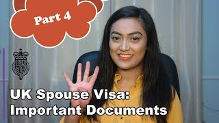 UK Spouse Visa 2018  PART 4 Important Documents [upl. by Gabriella]