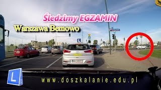 Egzamin państwowy na prawo jazdy  Bemowo Śledzimy przebieg [upl. by Folsom]