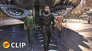 TChalla Arrives In Wakanda Scene  Black Panther 2018 IMAX Movie Clip HD 4K [upl. by Klimesh]