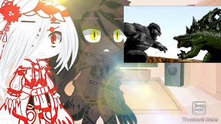 Jurassic World Dominion react Godzilla vs King Kong All Part Full Cut [upl. by Omrellig]