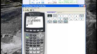 Hypothesis Test for a Proportion with the TI 84 Calculator [upl. by Ahseiym]