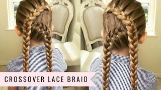 The Crossover Lace Braid by SweetHearts Hair [upl. by Hanshaw652]