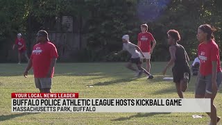 BPD Independent Health host antiviolence community kickball game [upl. by Oloapnaig399]