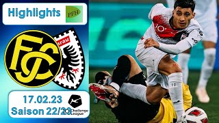 Highlights FC Schaffhausen vs FC Aarau 17022023 [upl. by Attenehs]