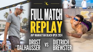 DalhausserDrost vs BrewsterDietrich  2024 AVP Manhattan Beach Open Round 4 Contenders [upl. by Lira481]