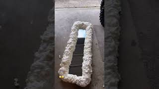 Spray Foam Mirror DIY Fail  ViralHog [upl. by Yttak]