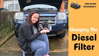 Changing The Fuel Filter On A Freelander 2  Range Rover Evoque [upl. by Nekcerb]