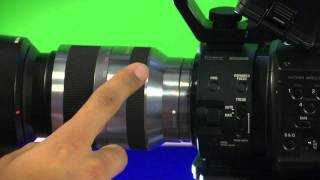 NEXFS100 Sony Câmera AVCHD NXCAM  Merlin Video [upl. by Alaaj912]